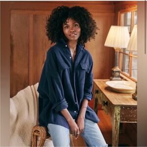Frank & Eileen McLoghlin Flannel Oversized Blouse Xs/S